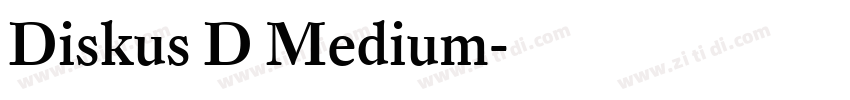 Diskus D Medium字体转换
